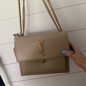 Ysl sunset bag in smooth leather